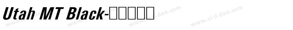 Utah MT Black字体转换